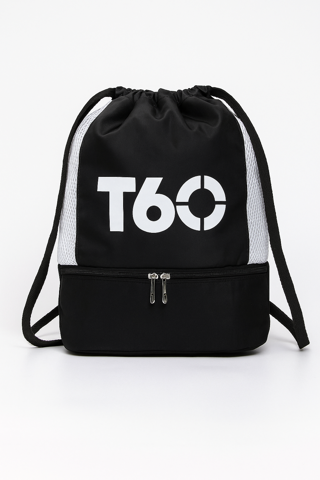 T60 Drawstring Backpack with Dual Compartments – Multiple Colors Available