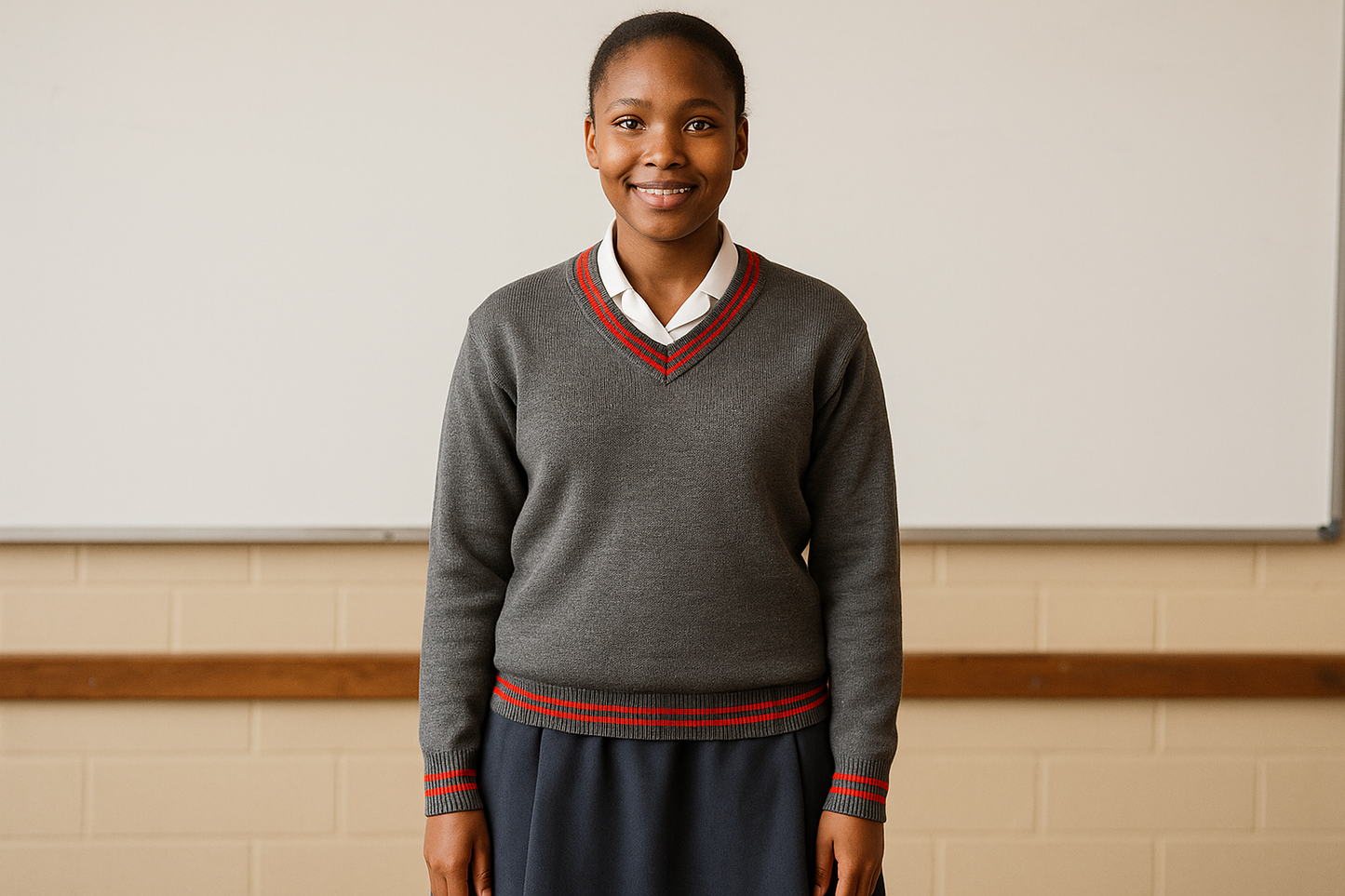 Corrected Image 3 - Girl Student with Exact Trim
