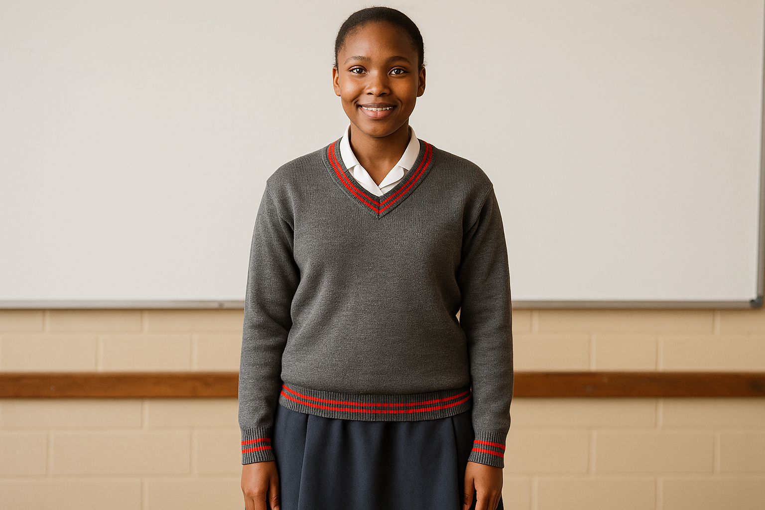 Corrected Image 3 - Girl Student with Exact Trim