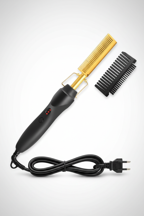 Professional Ceramic Hot Comb Hair Straightener