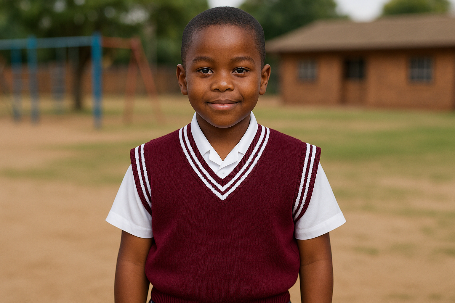 Young Student Size 22-28 - Maroon with White Trims