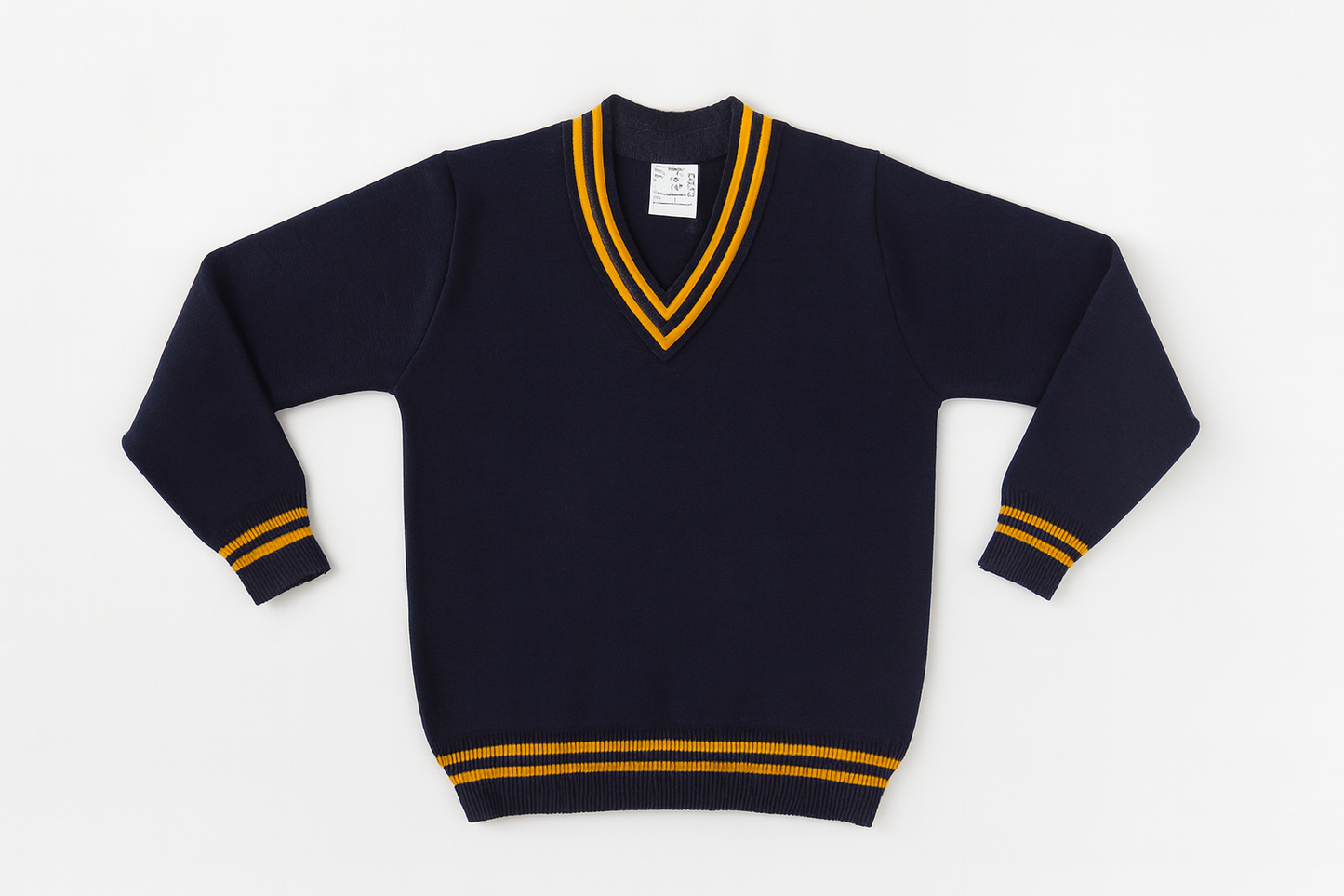Navy Blue Sweater - Flat Lay