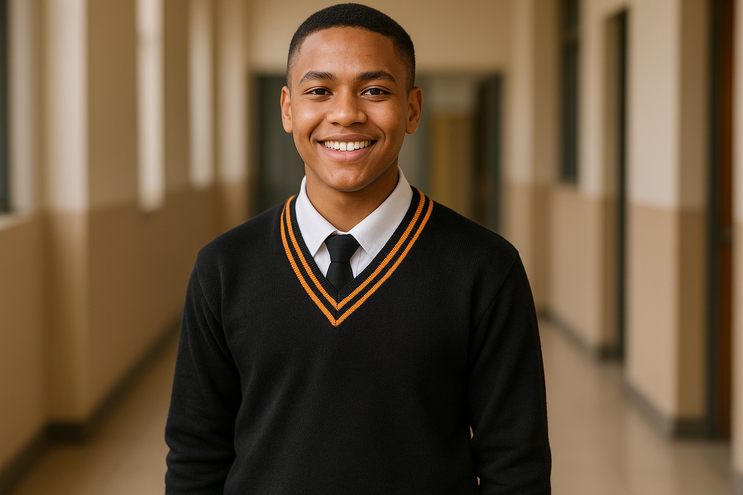 Older student without arm trim