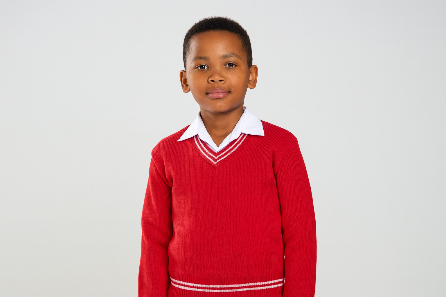 Red Sweater with White Trim - Smaller Size - CORRECTED